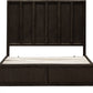 Dorsey King-size Wooden Panel Bed in Basalt Grey