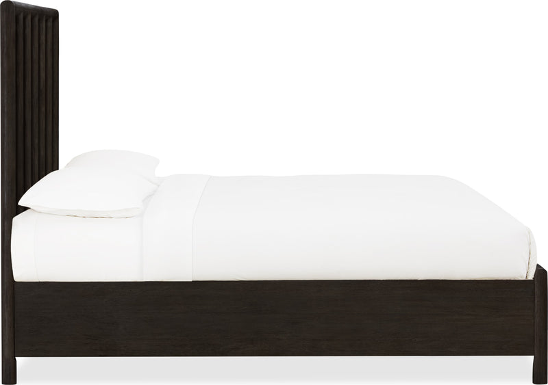 Dorsey King-size Wooden Two Drawer Storage Bed in Basalt Grey