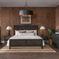 Dorsey Queen-size Wooden Two Drawer Storage Bed in Basalt Grey