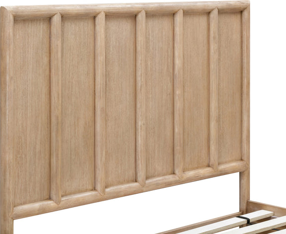 Dorsey California King-size Two Drawer Storage Bed in Granola