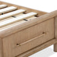 Dorsey Queen-size Two Drawer Storage Bed in Granola
