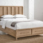Dorsey King-size Two Drawer Storage Bed in Granola