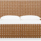 Dorsey California King-size Woven Panel Bed in Granola and Ginger