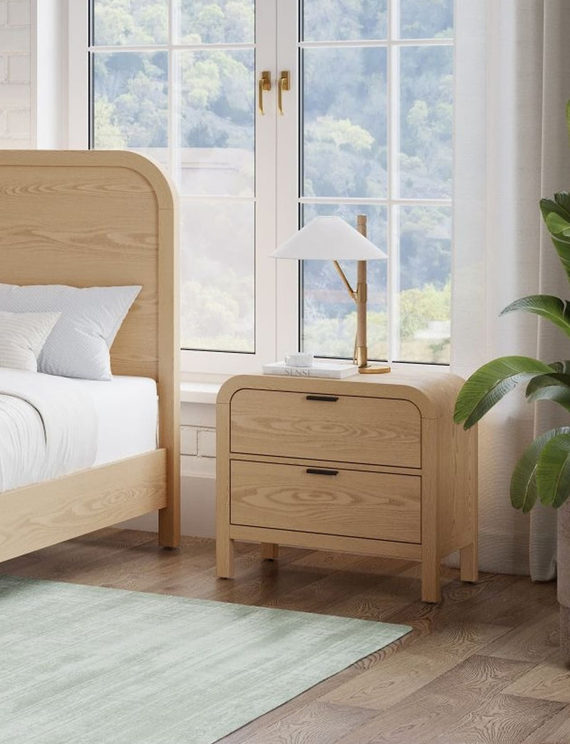 Drake 2-Drw Nightstand W/USB - Timber