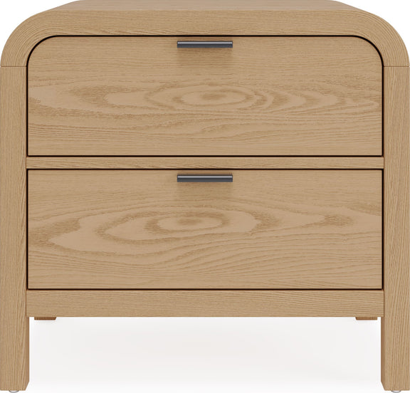 Drake 2-Drw Nightstand W/USB - Timber