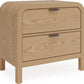 Drake 2-Drw Nightstand W/USB - Timber