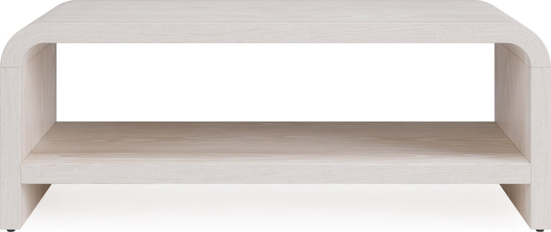 Drake Ash Wood Coffee Table in Sugar