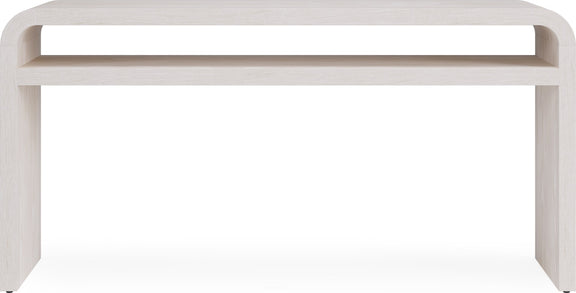 Drake Ash Wood Console Table in Sugar