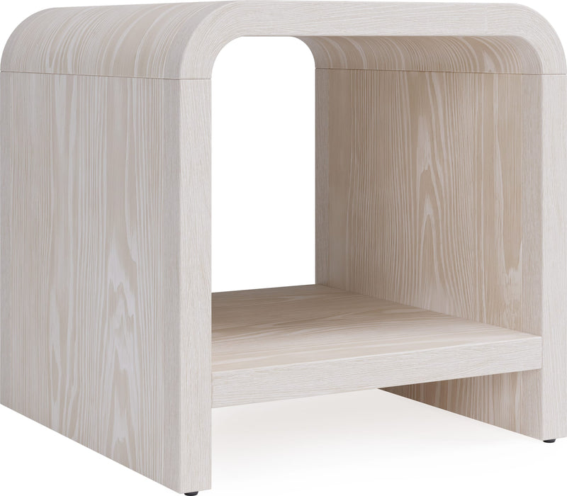 Drake Ash Wood Side Table in Sugar