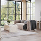 Drake Ash Wood Side Table in Sugar