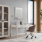 Drake Glass Door Wooden Bookcase in Sugar