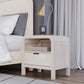 Drake One Drawer One Shelf USB-Charging Nightstand in Sugar