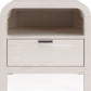 Drake One Drawer One Shelf USB-Charging Nightstand in Sugar