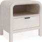 Drake One Drawer One Shelf USB-Charging Nightstand in Sugar