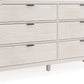 Drake Six Drawer Dresser in Sugar