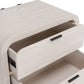 Drake Two Drawer USB-Charging Nightstand in Sugar