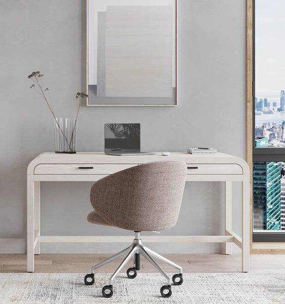 Drake Two Drawer Writing Desk in Sugar