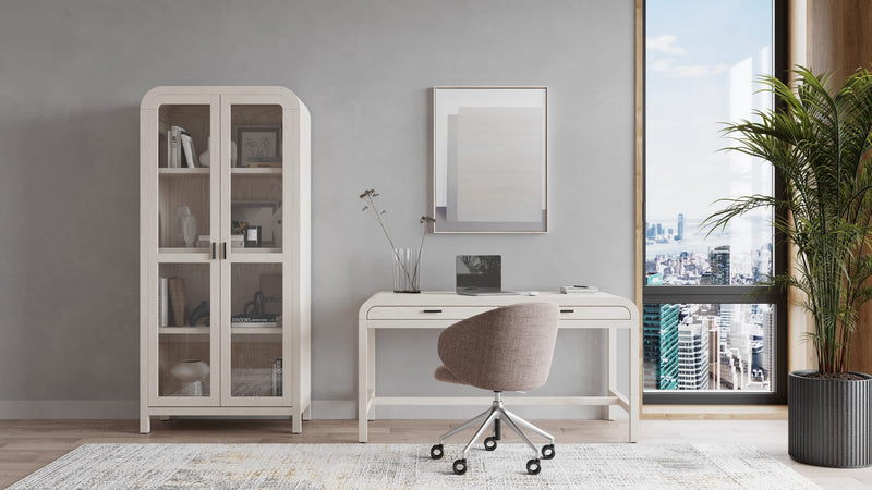 Drake Two Drawer Writing Desk in Sugar