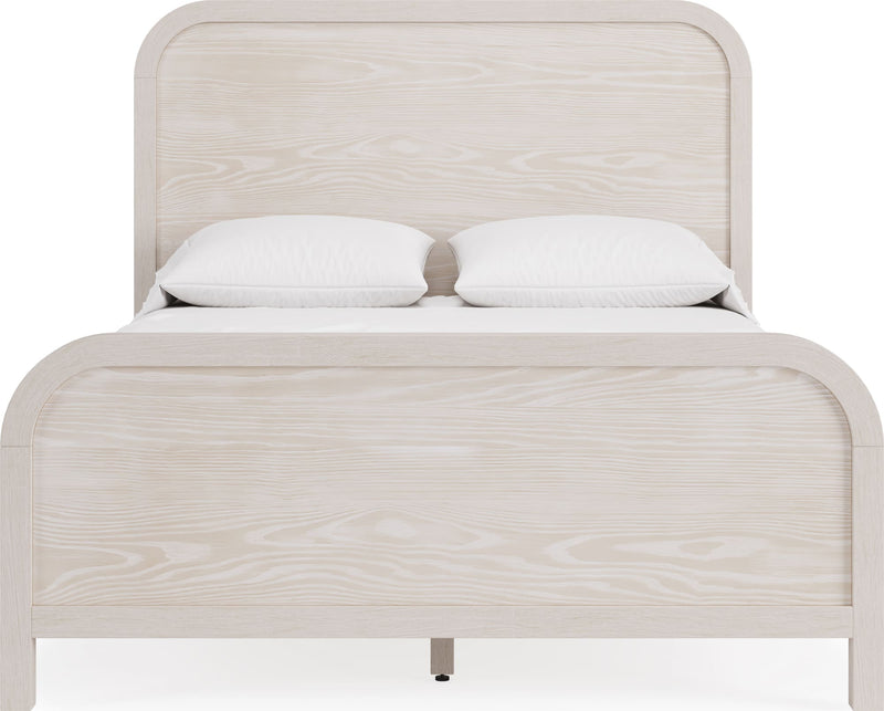 Drake California King-size Wood Platform Bed in Sugar