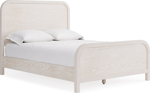 Drake King-size Wood Platform Bed in Sugar