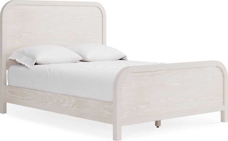 Drake California King-size Wood Platform Bed in Sugar