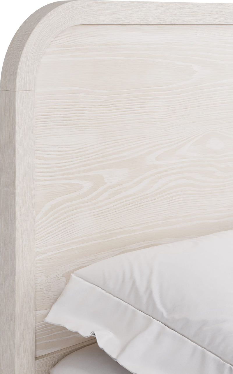 Drake California King-size Wood Platform Bed in Sugar