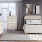 Drake King-size Wood Platform Bed in Sugar