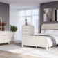 Drake California King-size Wood Platform Bed in Sugar