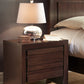 Element Charging Station Nightstand in Chocolate Brown