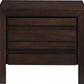 Element Charging Station Nightstand in Chocolate Brown
