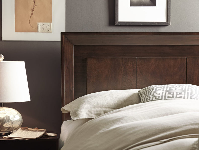 Element Full Size Platform Bed in Chocolate Brown