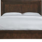 Element Queen King Size Platform Bed in Chocolate Brown