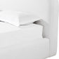 Elena Full-size Upholstered Bed in Vanilla Linen