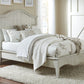 Ella Solid Wood California-King Crown Bed in White Wash
