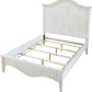 Ella Solid Wood California-King Crown Bed in White Wash