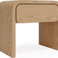 Elora 1-Drw Nightstand - Timber