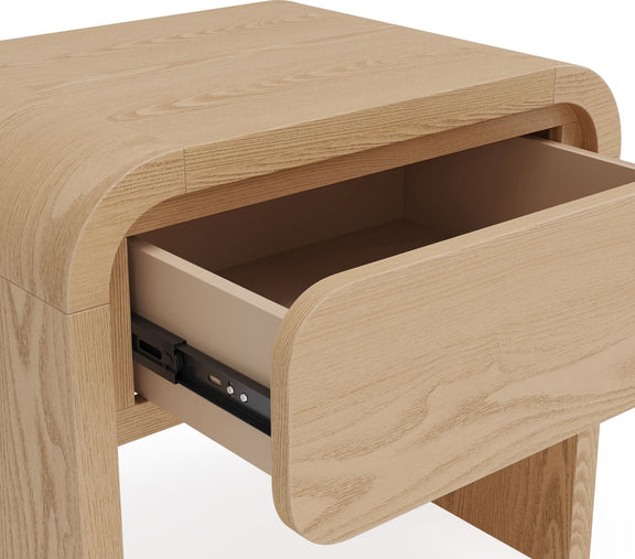 Elora 1-Drw Nightstand - Timber