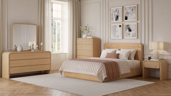 Elora 1-Drw Nightstand - Timber