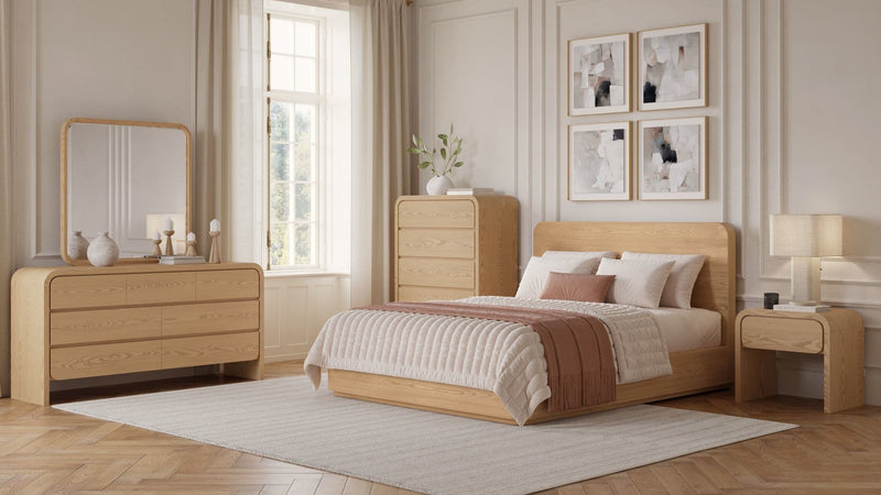 Elora 1-Drw Nightstand - Timber