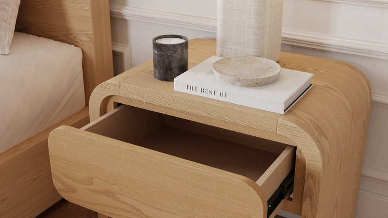 Elora 1-Drw Nightstand - Timber