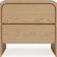 Elora 2-Drw Nightstand - Timber
