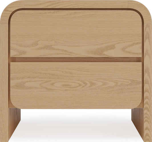 Elora 2-Drw Nightstand - Timber