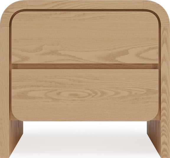 Elora 2-Drw Nightstand - Timber