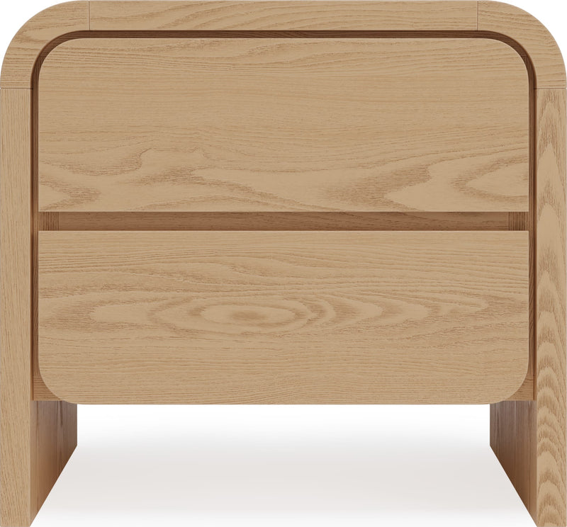 Elora 2-Drw Nightstand - Timber