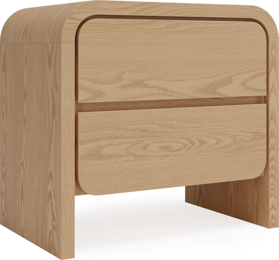 Elora 2-Drw Nightstand - Timber