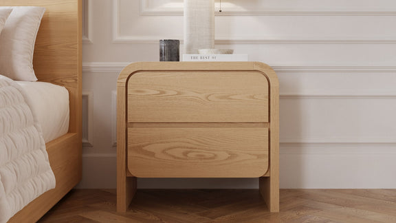 Elora 2-Drw Nightstand - Timber