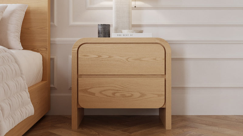 Elora 2-Drw Nightstand - Timber
