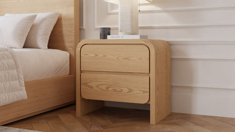 Elora 2-Drw Nightstand - Timber