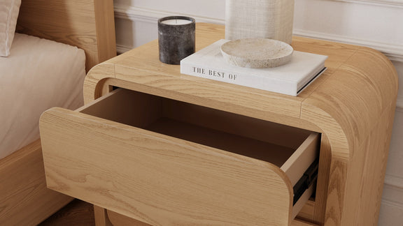 Elora 2-Drw Nightstand - Timber