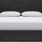 Elora California King-Size Ash Wood Platform Bed in Jet
